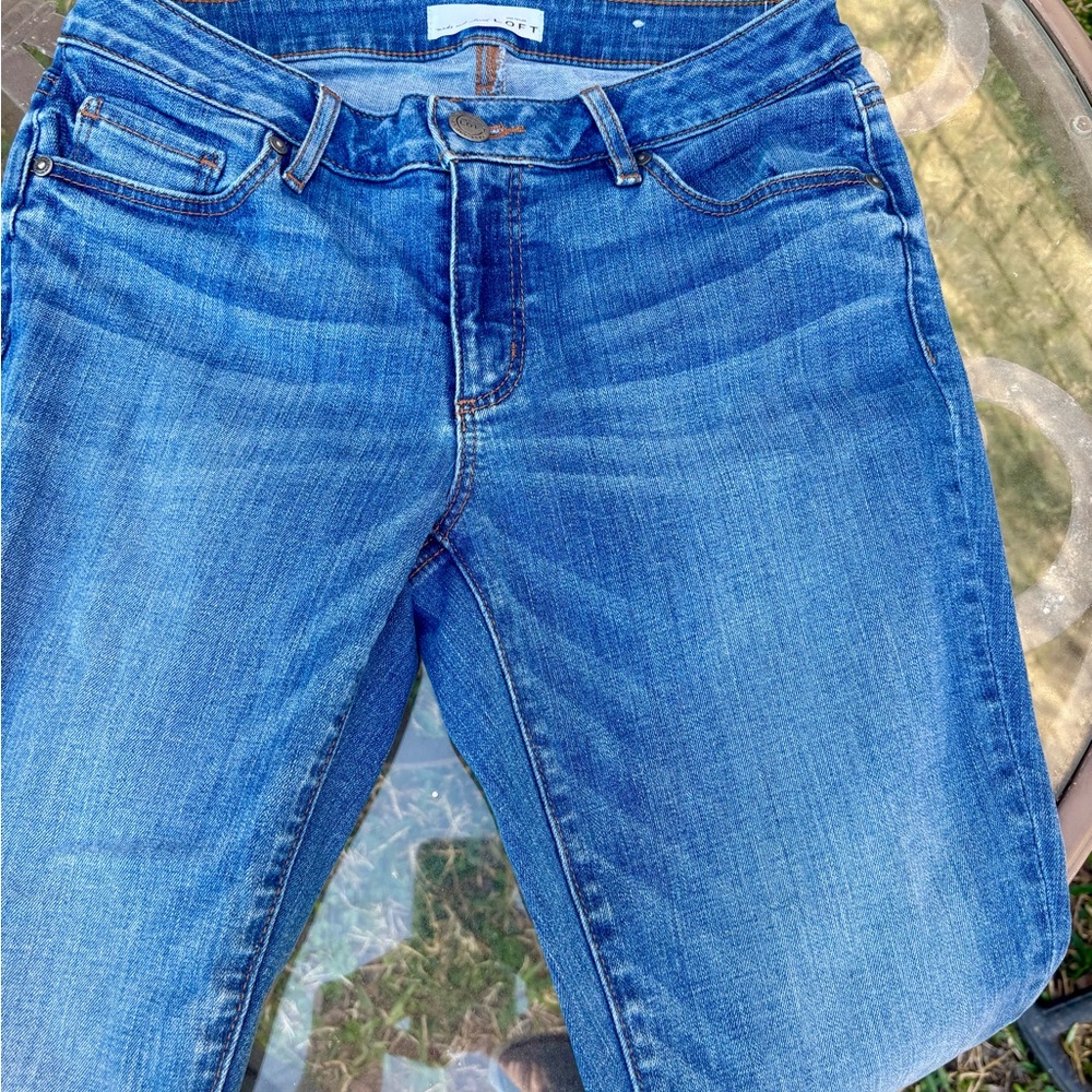LOFT Mid-Wash Ankle Jeans - Picture 2 of 5